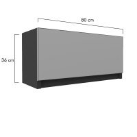 Bucatarie FOLLOW corp superior G0 80-36 FRONT PAL  0164 / decor Gri
